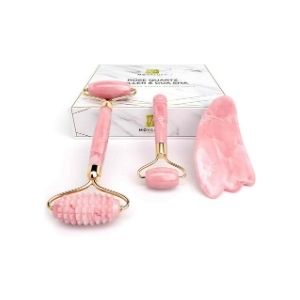 rodillo de jade rosa para la cara